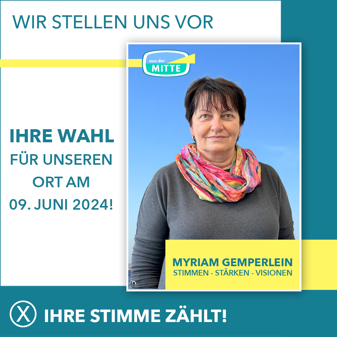 Vorstellung Myriam Gemperlein Vorstellung Myriam Gemperlein