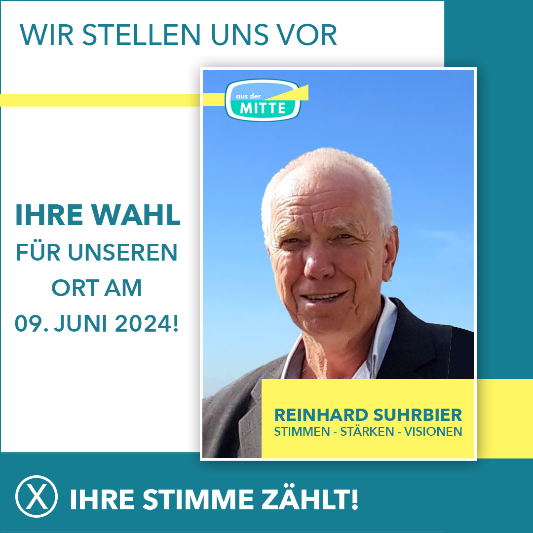 Vorstellung Reinhard Suhrbier Vorstellung Reinhard Suhrbier
