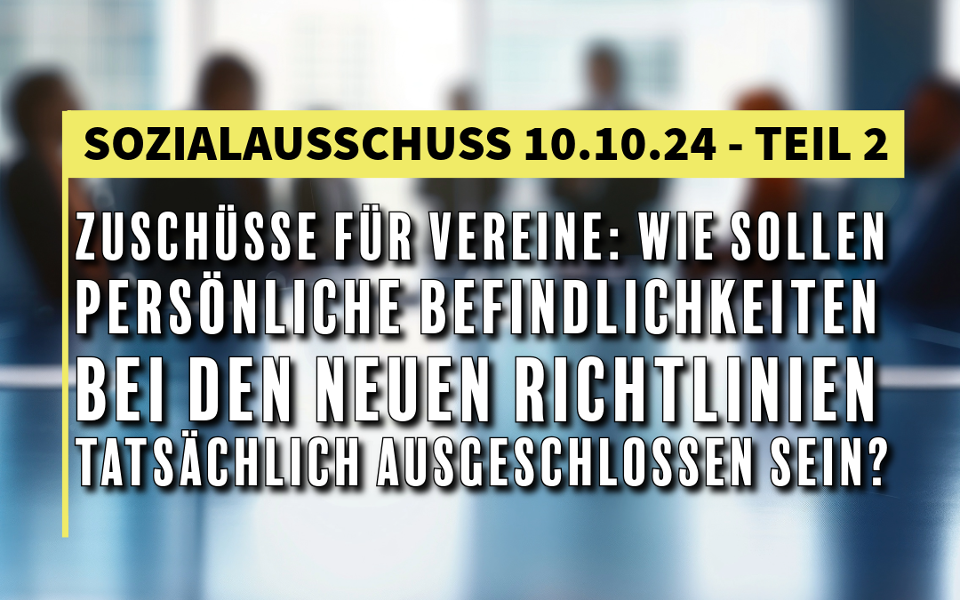 Sozialausschuss vom 10.10.2024 Teil‑2