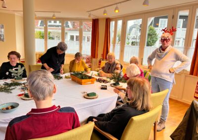 Weihnachtsbasteln betreutes Wohnen 3