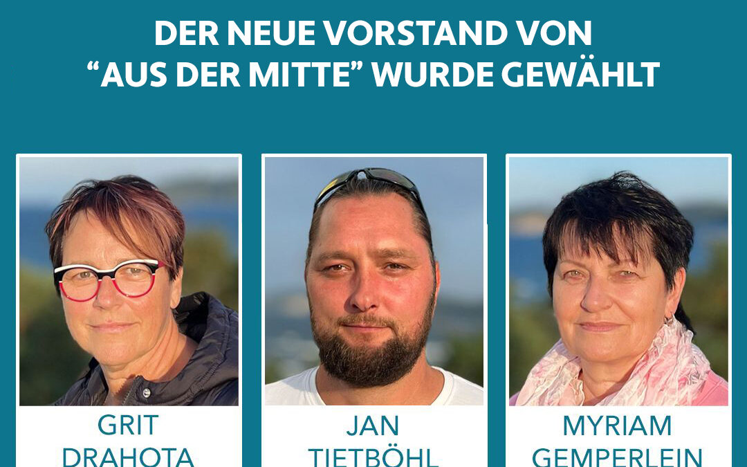 Der neue Vorstandes von „aus der MITTE“