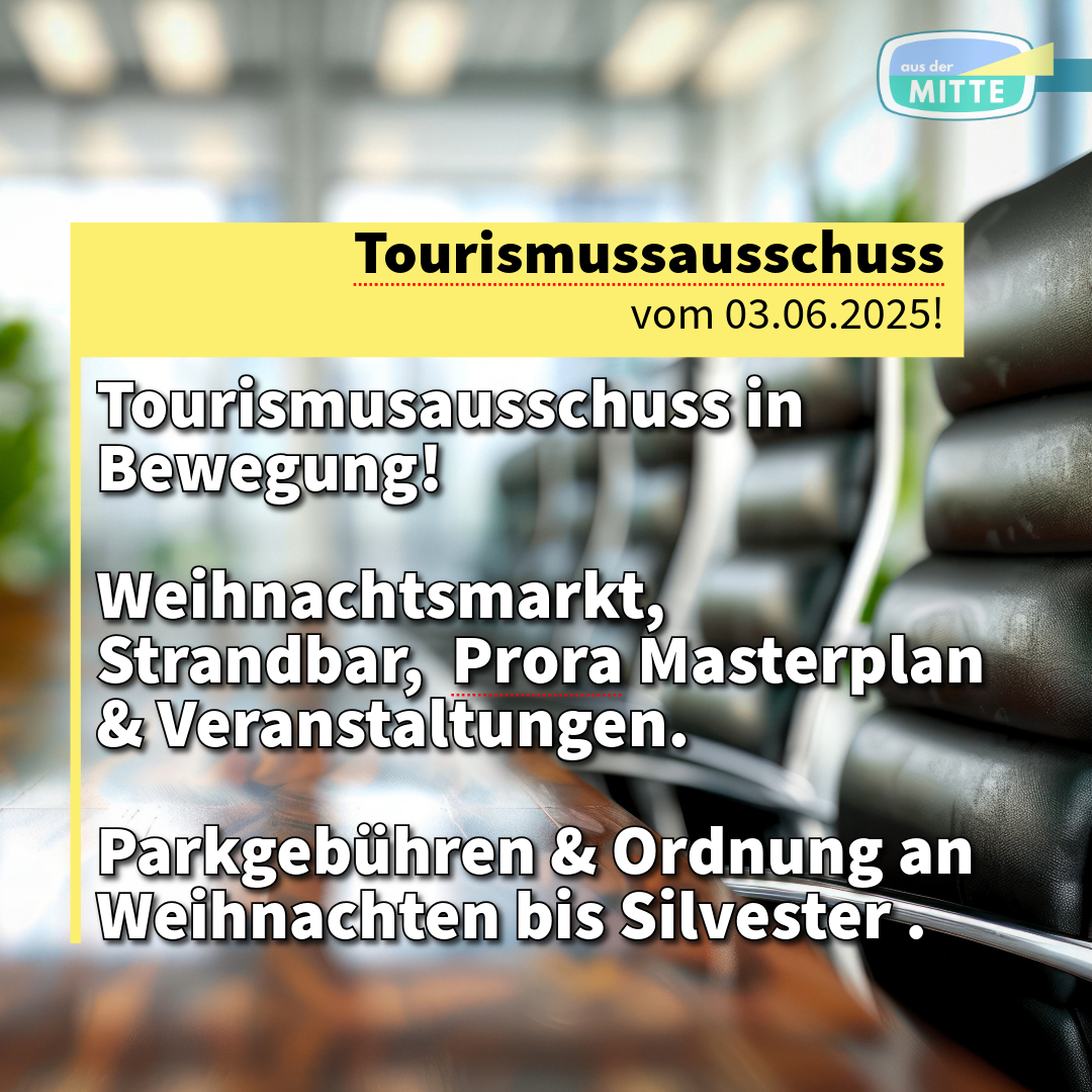 Tourismunsausschuss vom 03.06.2025