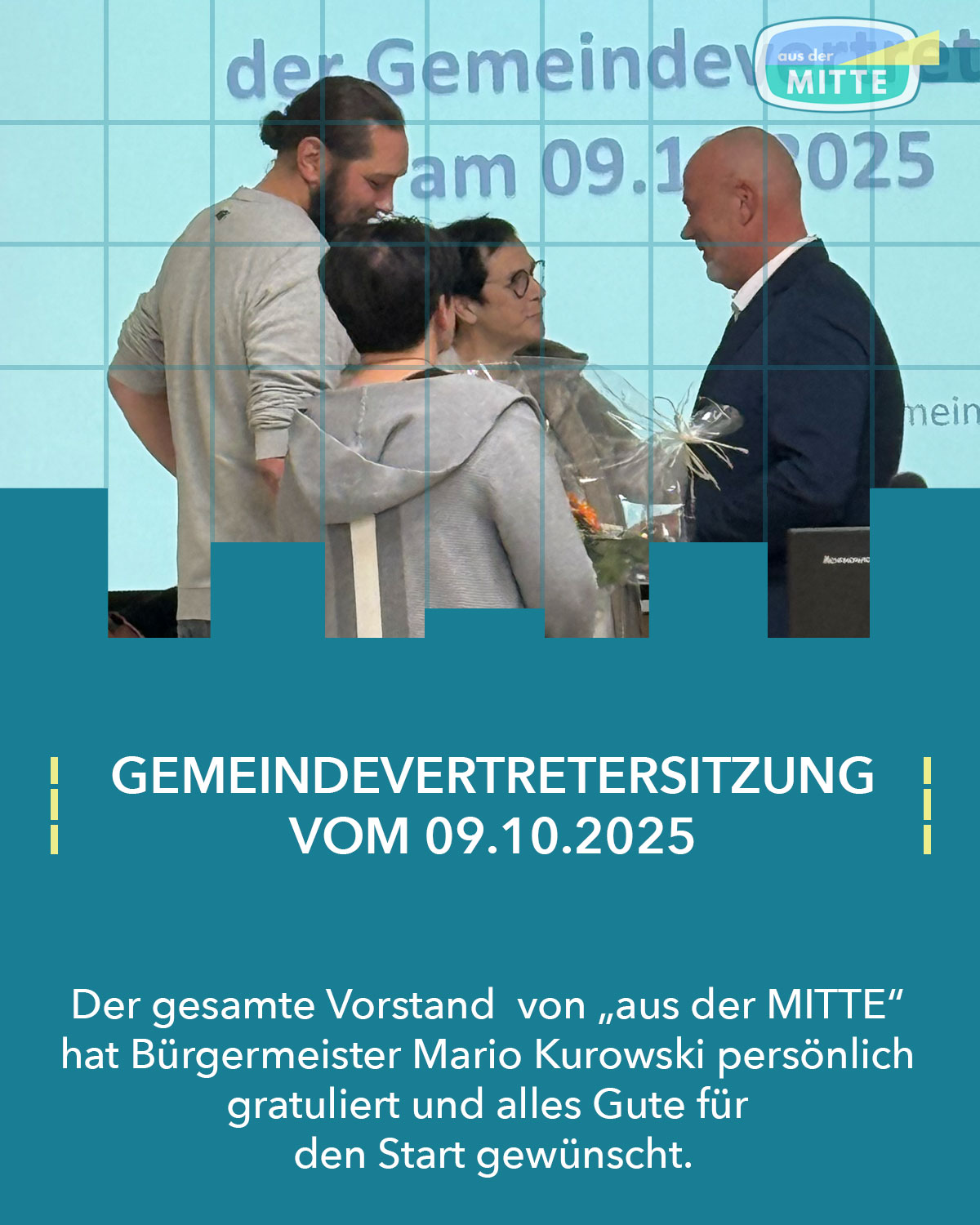 Gemeindevertretersitzung-kommentar-oktober-2025 Der komplette Vorstand von "aus der MITTE" gratuliert