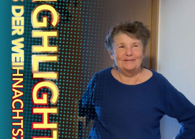 Bewohnerin des betreuten Wohnens in Binz während der Weihnachtszeit