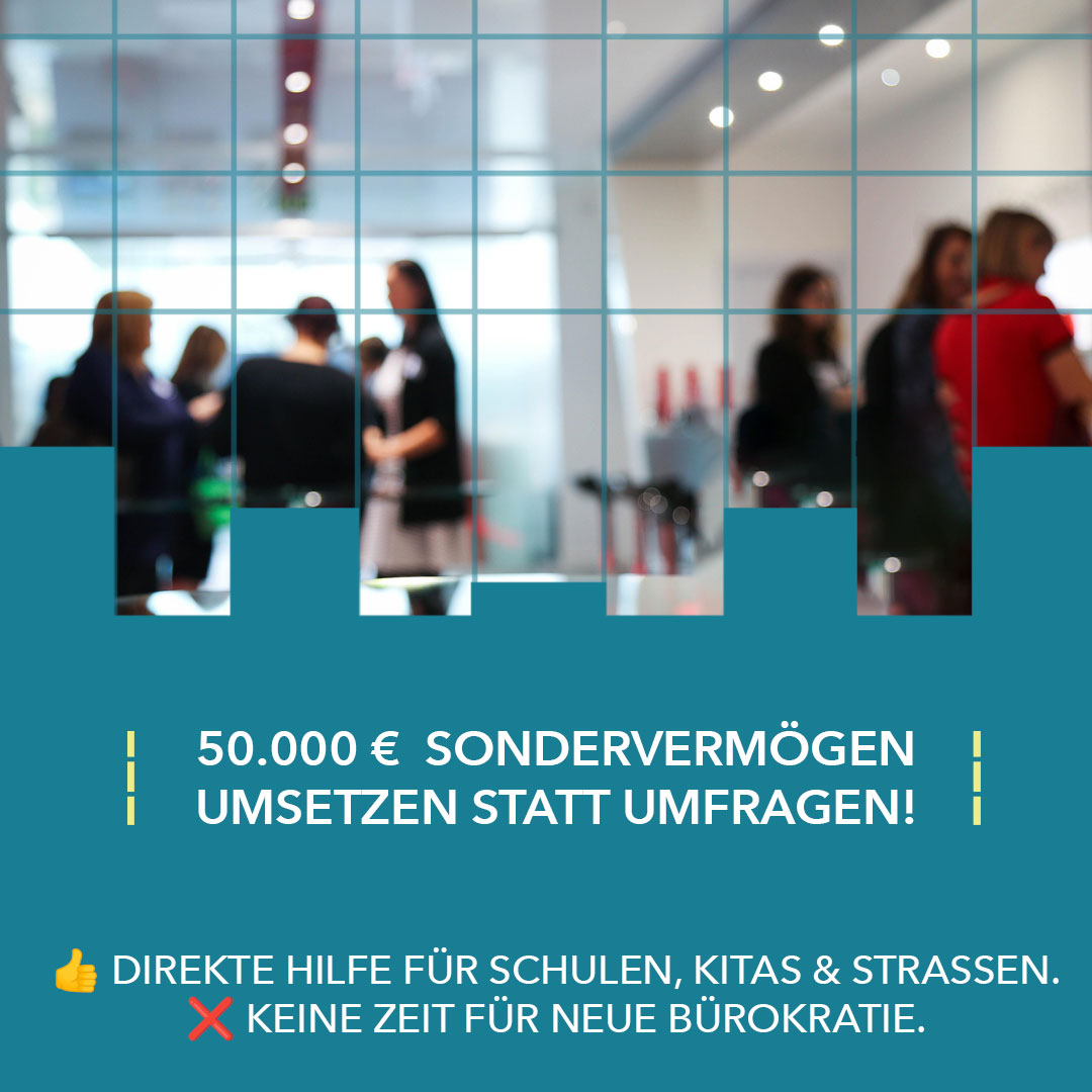 Sondervermögen Binz 50000€ umsetzen statt Umfragen erstellen