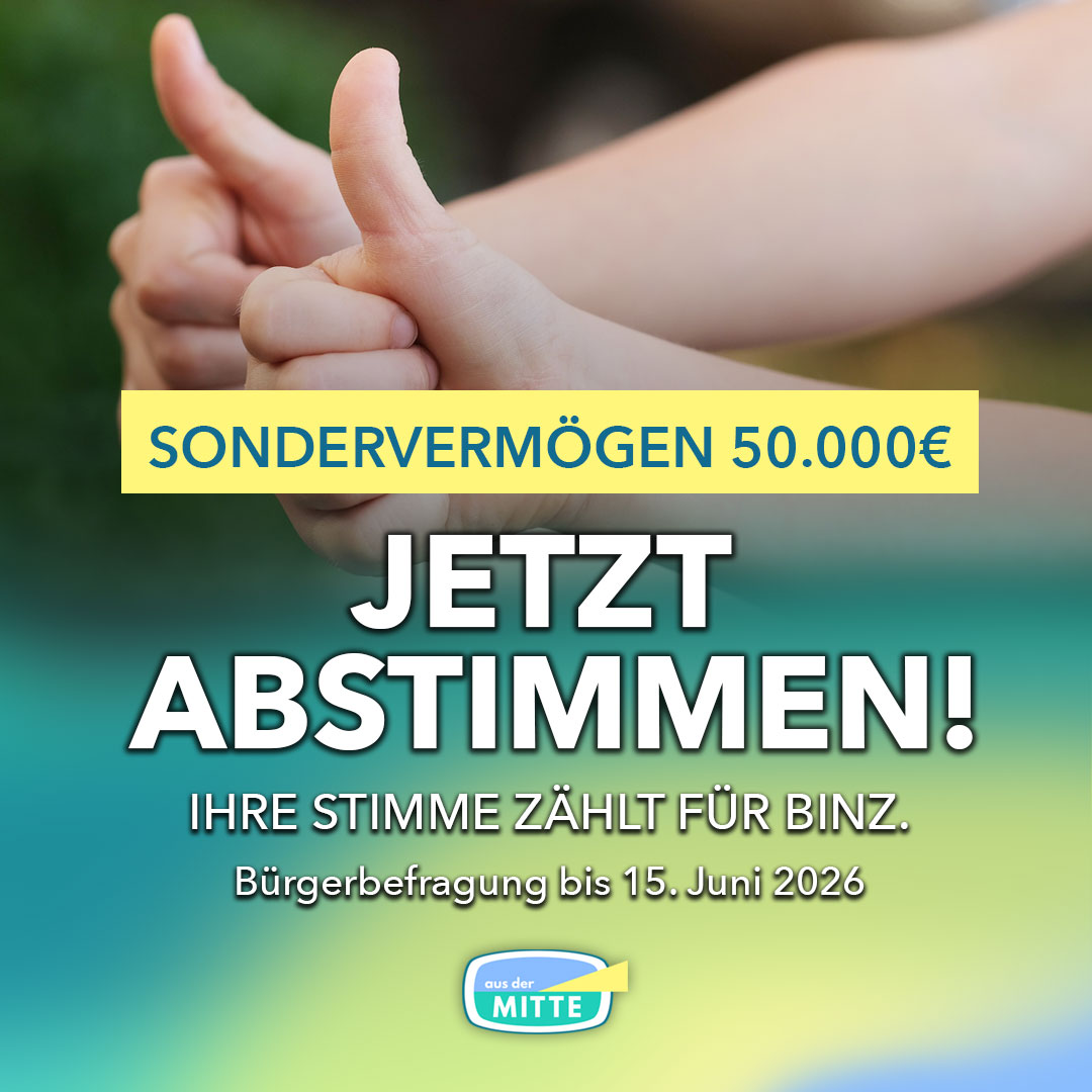 Grafik zur Bürgerbefragung über die Verwendung des Sondervermögens in Höhe von 50.000 Euro in der Gemeinde Ostseebad Binz