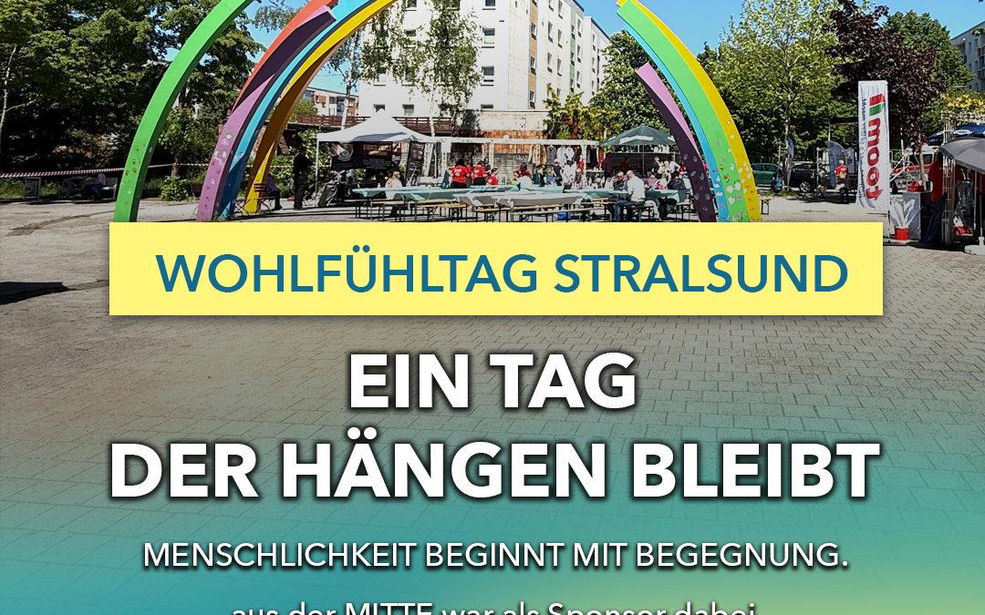 Wohlfühltag Stralsund 2026 mit aus der MITTE als Sponsor
