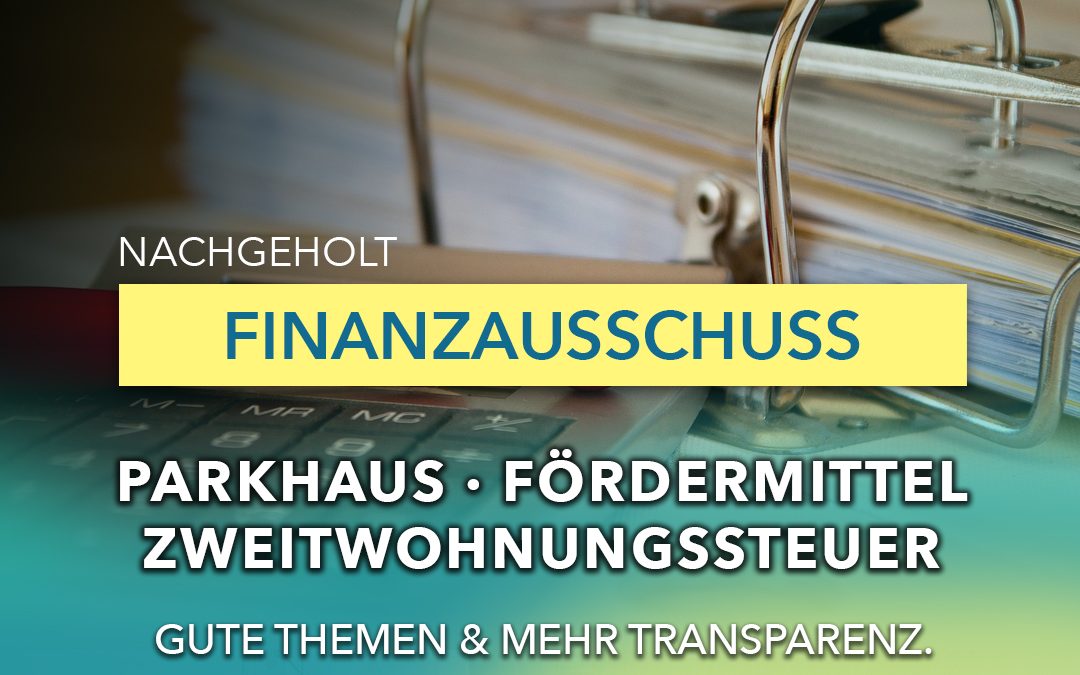 Finanzausschuss Binz nachgeholt – Beratung zu Parkhaus, Parkautomaten, Fördermitteln und Gemeindefinanzen
