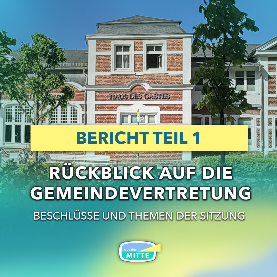 Beitragsbild zum Rückblick auf die Gemeindevertretersitzung im Ostseebad Binz mit Themen wie Bürgerbeteiligung, Tourismus, Planen und Bauen