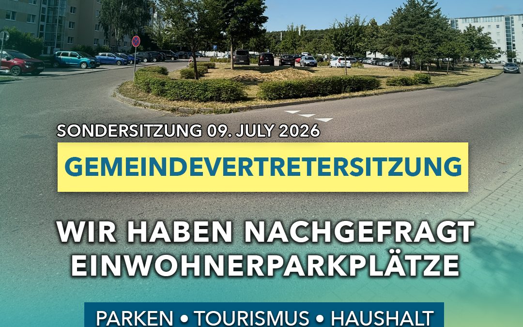 Beitragsbild zum Rückblick auf die Sondersitzung der Gemeindevertretung Binz vom 09.07.2026 mit dem Schwerpunkt Einwohnerparkplätze am Bermuda-Dreieck